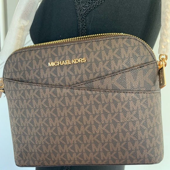 Michael Kors | Bags | Michael Kors Brown Crossbody Bag With  NWT Michael Kors Brown Monogram Crossbody Bag